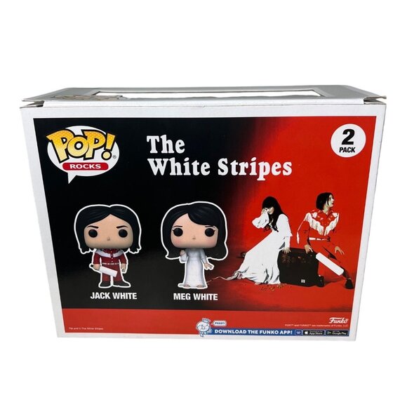 Funko Pop Rocks The White Stripes Jack White & Meg White 2-Pack Vinyl Figures - Picture 4 of 7